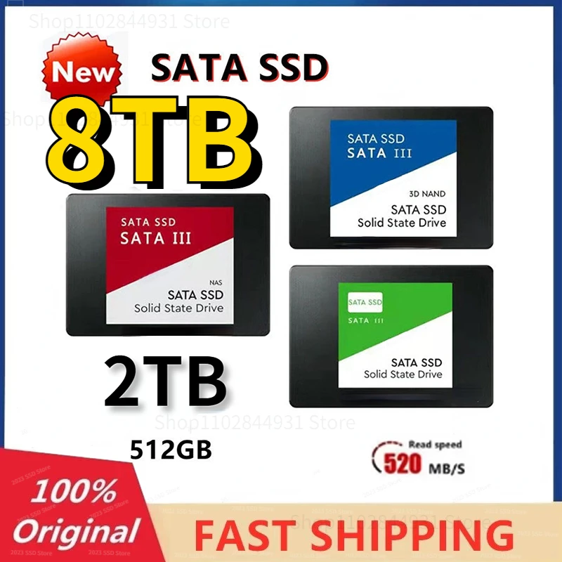 

Original 2023 8TB Original 1TB 2TB 4TB 2.5 SSD 2023 New Hard Drive Disk 512G Solid State Drive Disk for Laptop Desktop