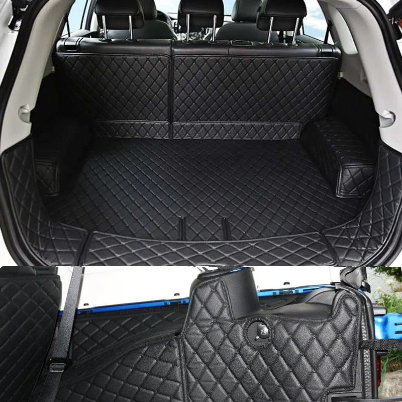 

Custom car trunk mats for Jeep Wrangler 4doors durable cargo liner boot carpets for Wrangler -2015