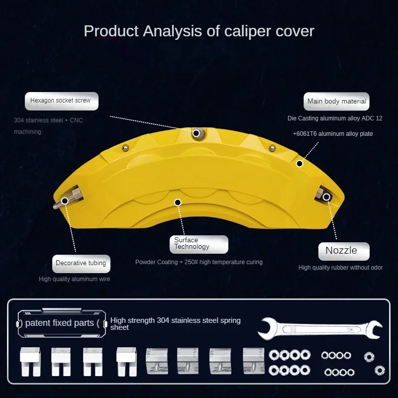 Алюминиевый передний и задний тормозной суппорт для Audi подходит RS SQ A1 A2 A3 A4 A5 A6 A7 A8