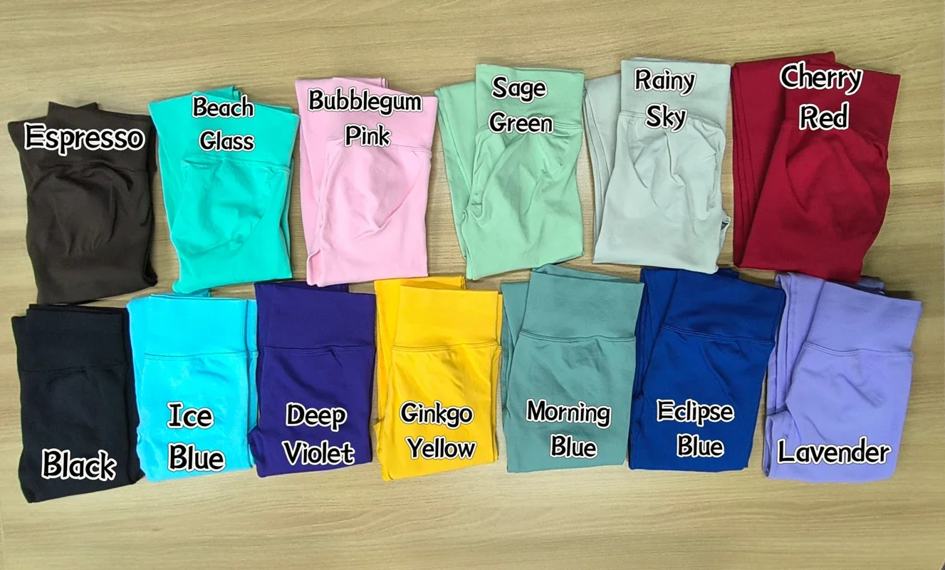 Бесшовные леггинсы с высокой талией для занятий йогой