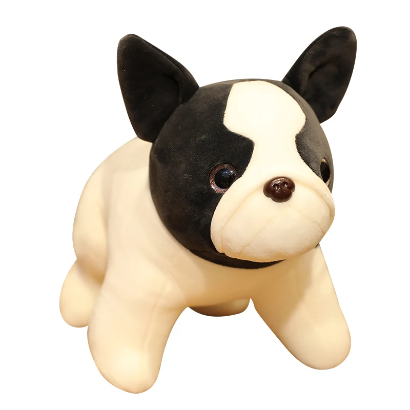 35/40/45cm Cute Simulation French Bulldog Doll Animal Stuffed Puppy Plush Pillow Toy Mascot Shadow Dog Lovely Gift For Children images - 6