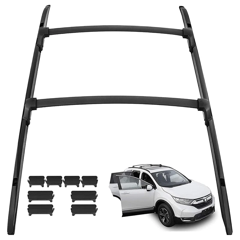 Фото Автомобильный багажник на крышу в стиле OEM для Honda CR-V CRV 2017-2022, рельсы, багажник, багажник, верхняя поперечина, аксессуары для рейки №2