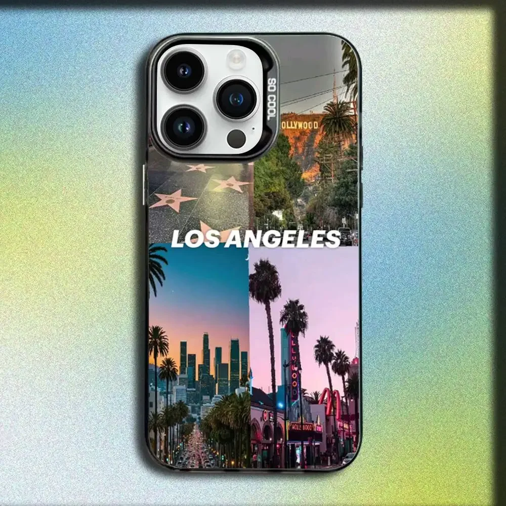 Фото Чехол для телефона Travel Los Angeles California для iPhone 17, 16, 15, 14, 13, 12, 11, Pro, Max, Plus, E, SE4, Air, Mini, черный, IMD Box №4