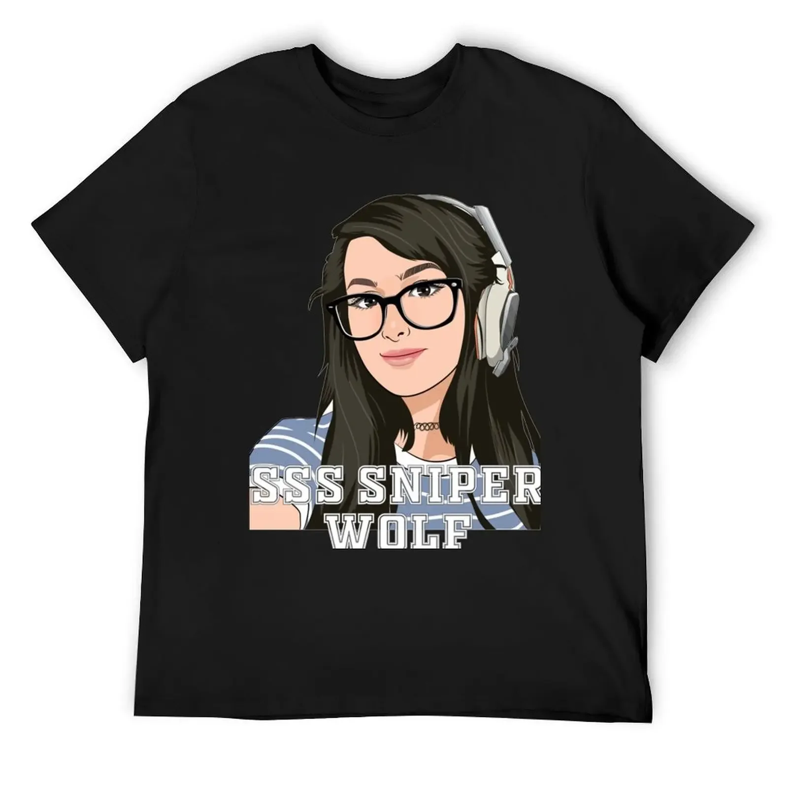 Футболка SSS Sniper Wolf новые подарки и футболки роскошная футболка мужская с рисунком