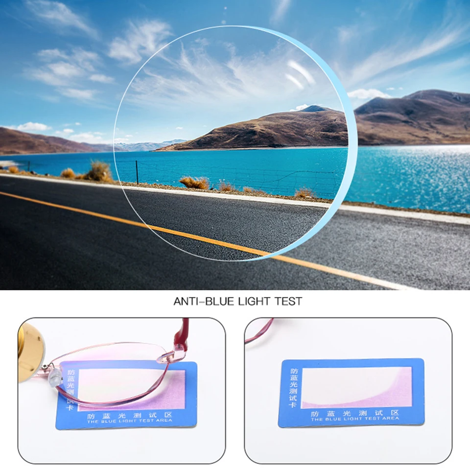 Очки для чтения без оправы с защитой от синего света + 1 0 5 2 3