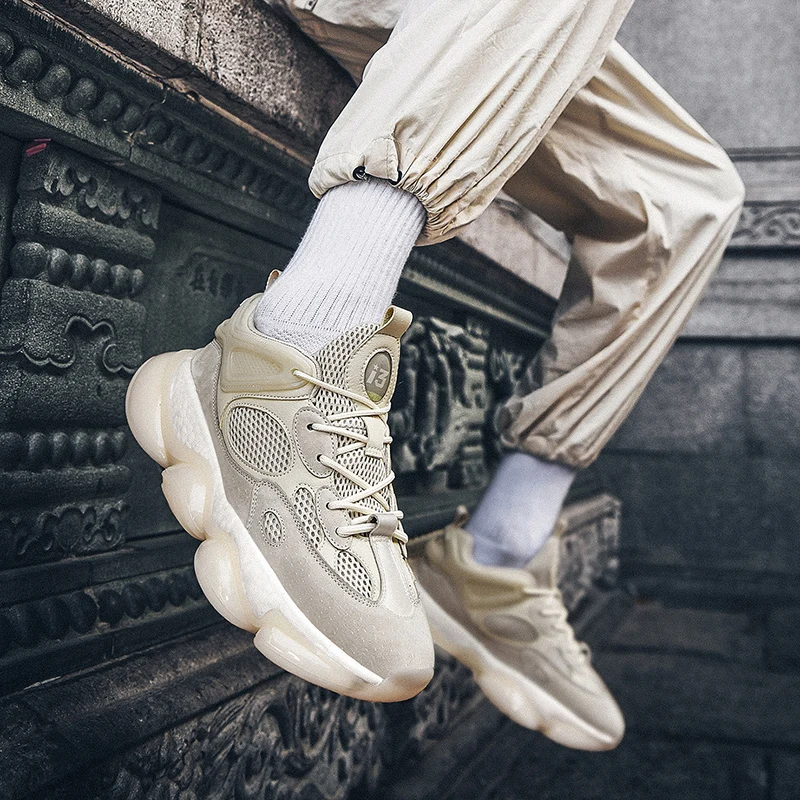 New Fashion Men's Running Shoes High quality Chunky Sneakers Men Shock-absorbing Sports Shoes Men Trainers Athletics Sneakers