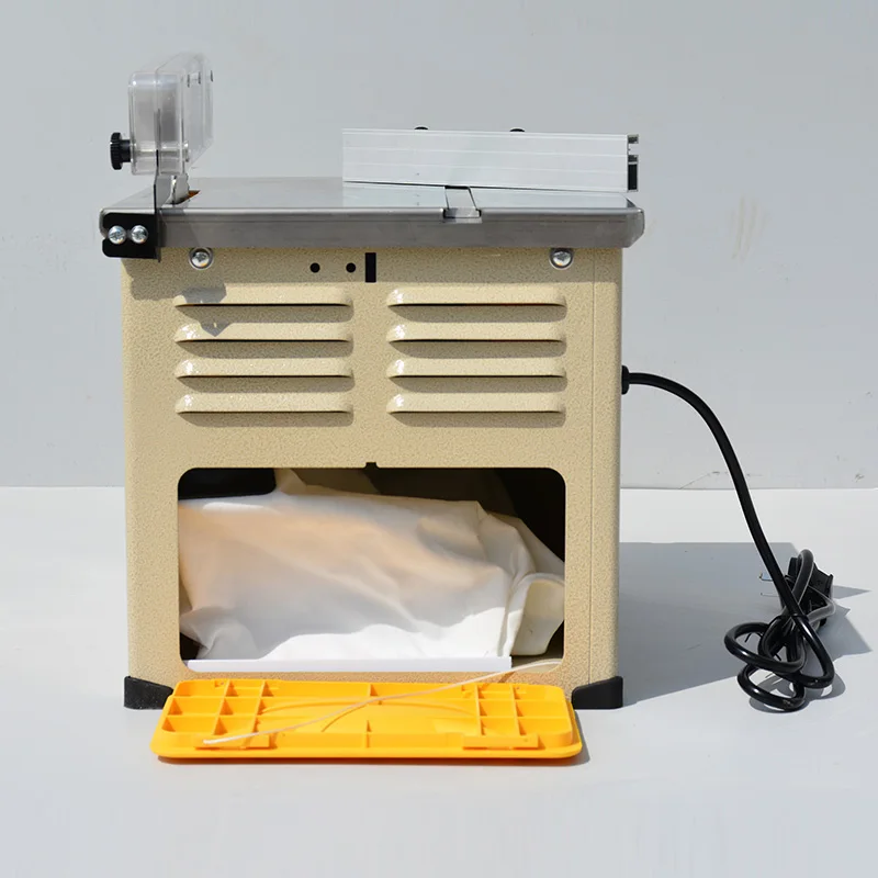 Фото Беспыльная пила, деревообрабатывающий рабочий стол, многофункциональный мини-раздвижной стол, станок для резки пола, деревообрабатывающие украшения, настольная пила, инструменты №3