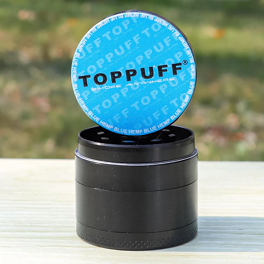 

TOPPUFF Zinc Alloy 4-layer 40MM Smoking Herb Grinder Tobacco Spice Grass Grinder Smoking Pipe Accessories