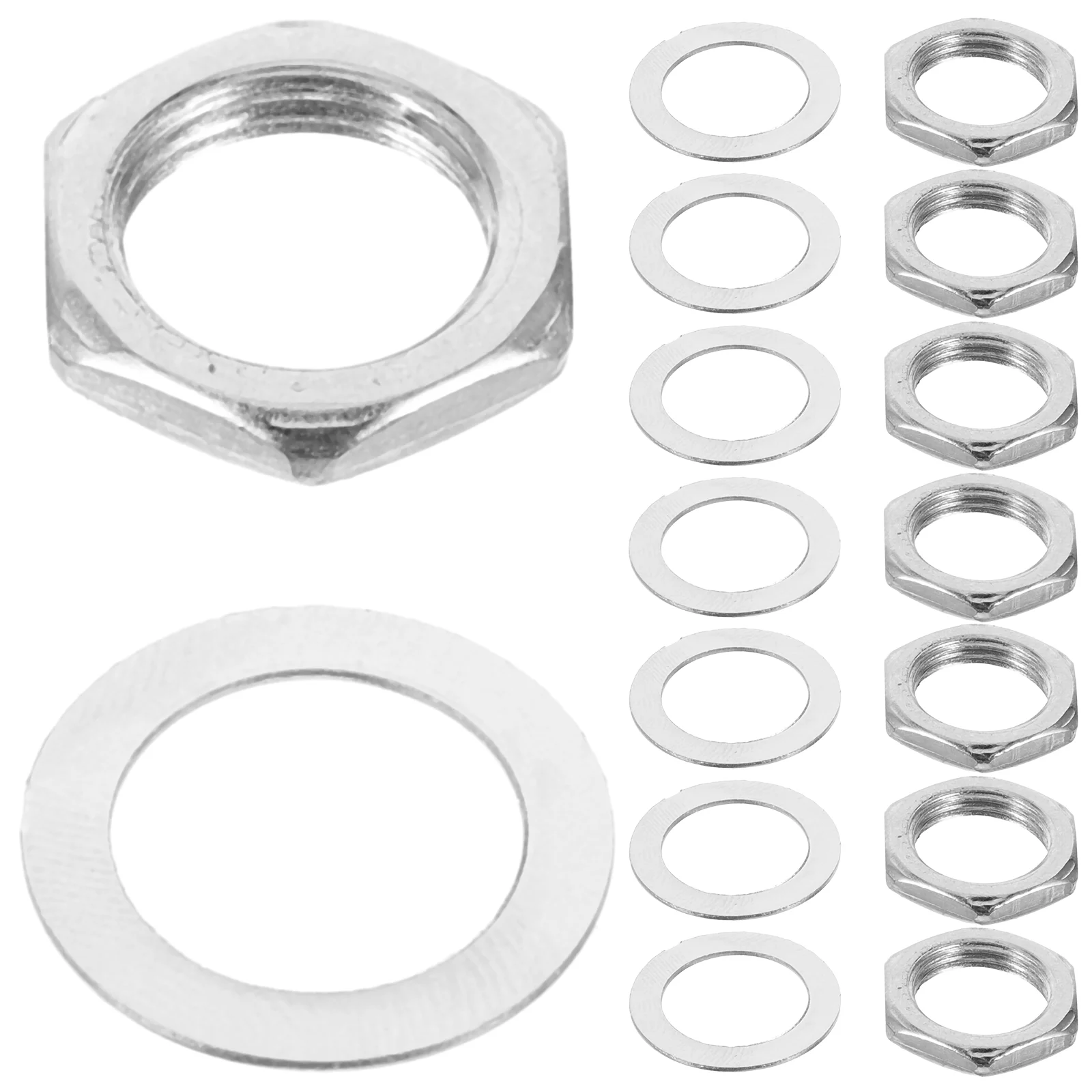 

Guitar Nut Spacers Washer Alloy Nuts Metal Gaskets Electric Replaceable Parts Socket Washers