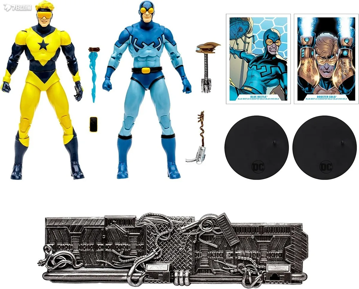 

McFarlane Blue Beetle & Booster Gold Articulated Action Figure Toys 17cm