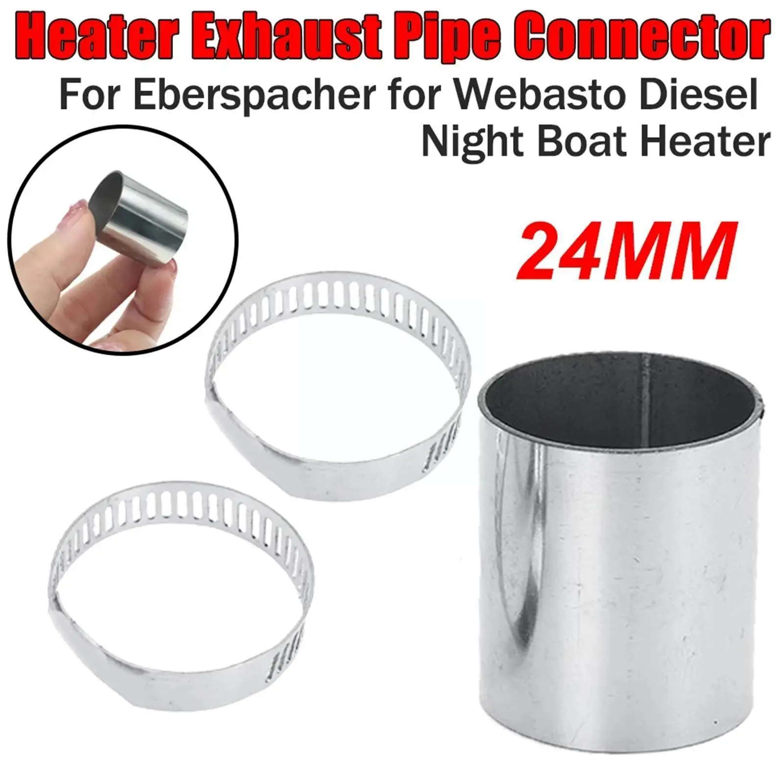 

Соединитель выхлопной трубы 24 мм, стояночный обогреватель воздуха, газовый шланг из нержавеющей стали для ночника Webasto Q1G2