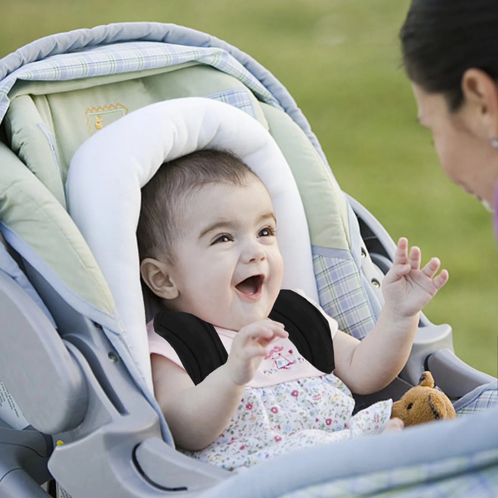 

Stroller Shoulder Cover Soft Seat Belt Car Accessories Women Auto Neck Cushion Protector