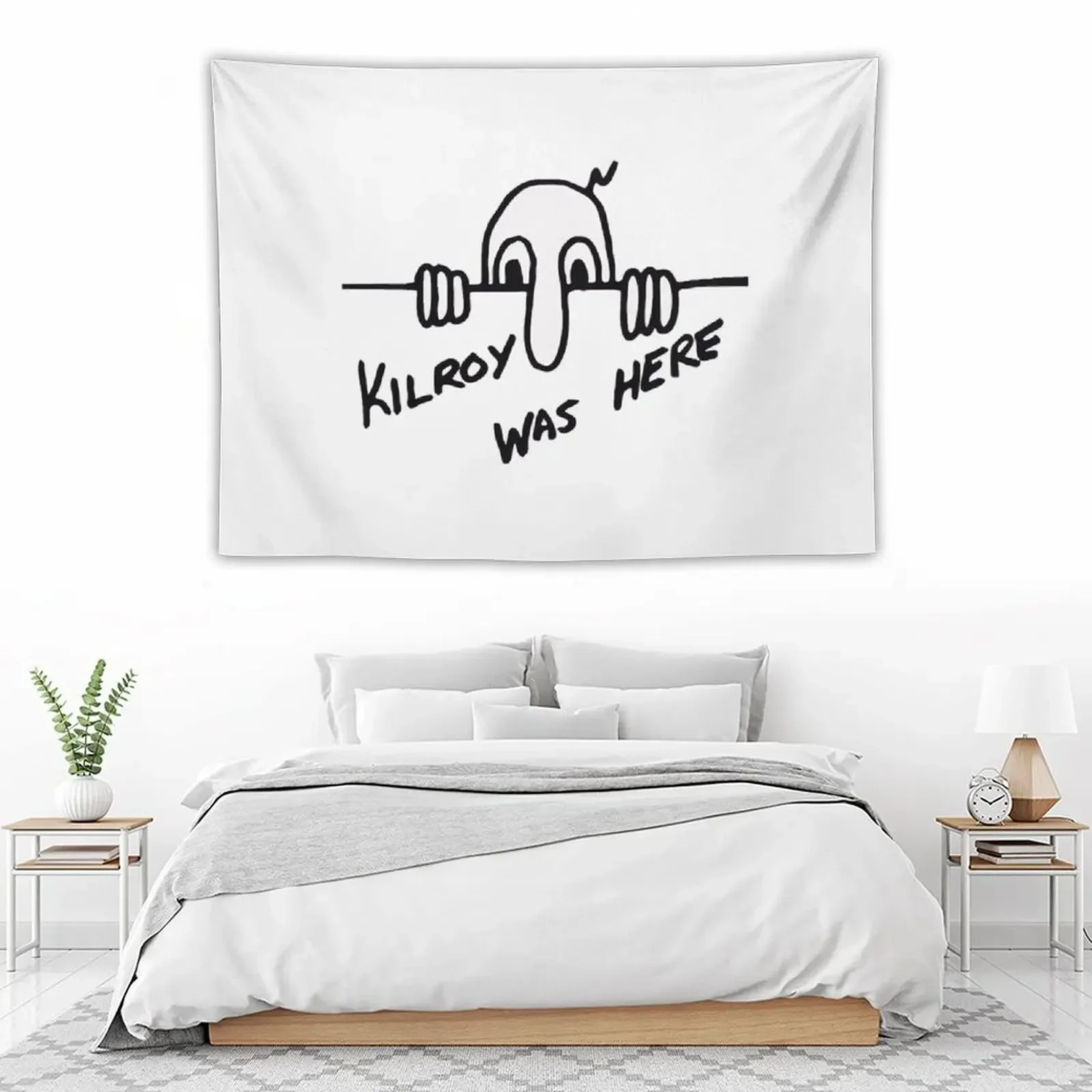 Гобелен kilroy was here скандинавский домашний декор эстетические Декорации для комнат