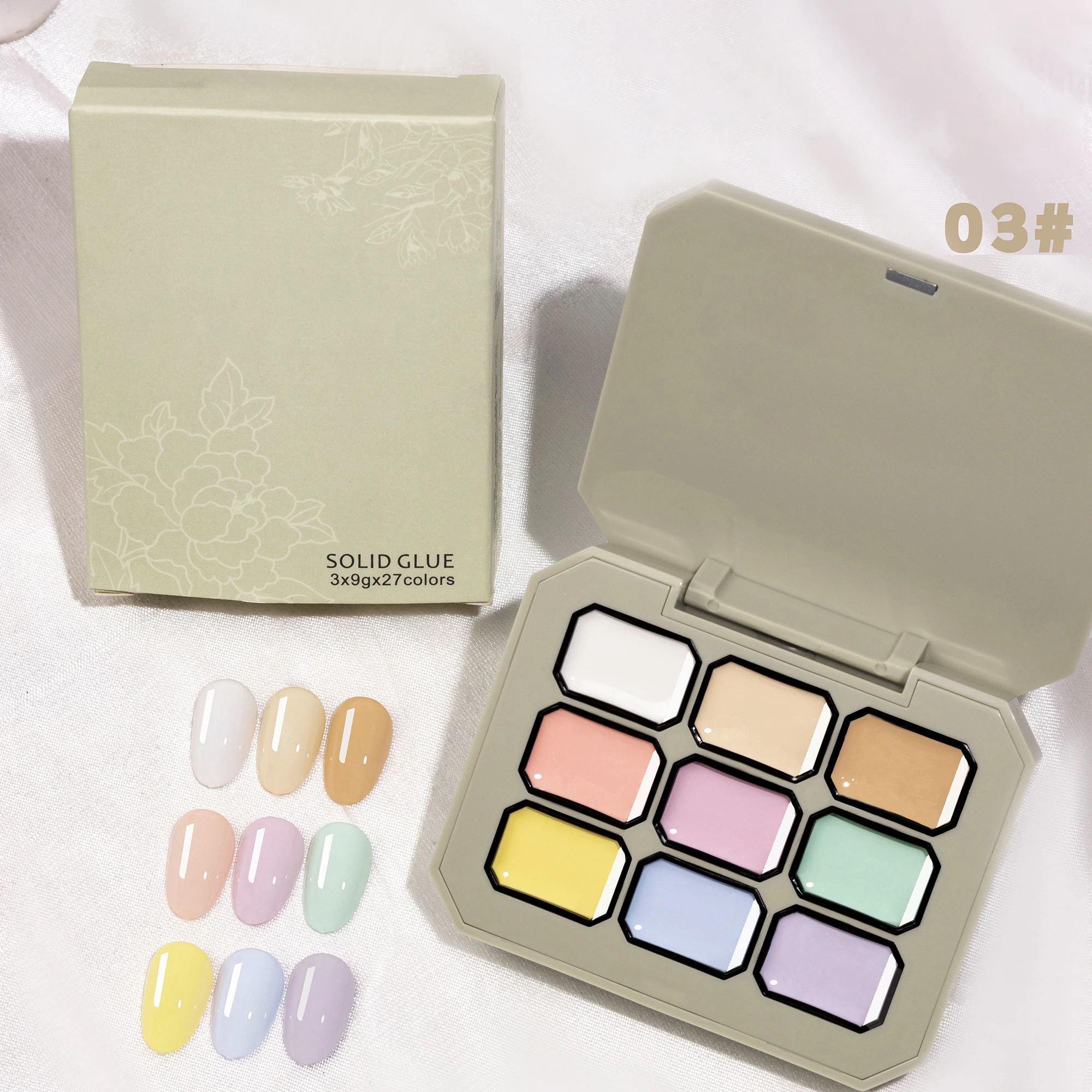 

Однотонный гель для ногтей 7 дюймов Chooice, цветовая гамма макарон, 9 цветов в 1, кремовый гель, средней стойкости, набор для УФ-дизайна ногтей