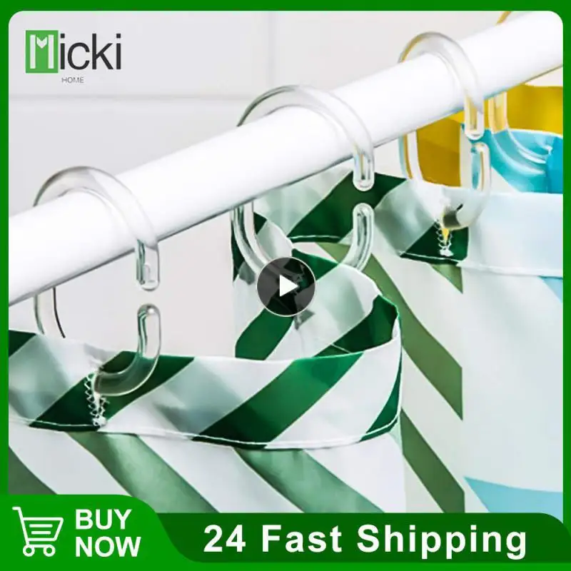 

1-5 шт., прозрачная занавеска для душа с крючком