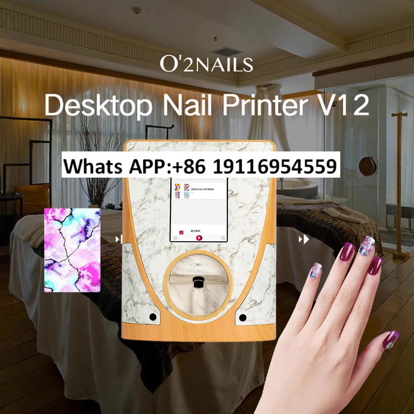 Фото Автоматический принтер для ногтей O2nails: Умная цифровая машина для рисования и печати на ногтях №3