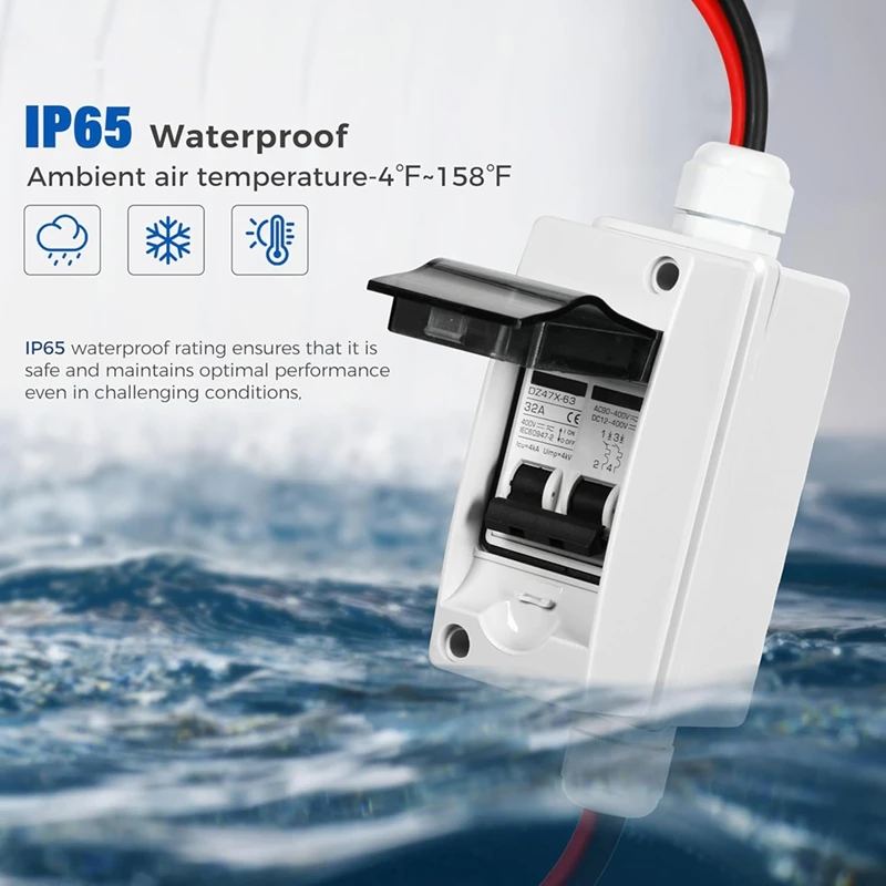 Переключатель отключения солнечных панелей 32 А переменного тока переключатель