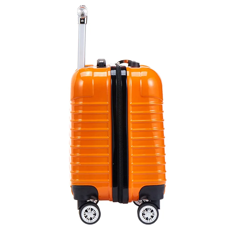 16-Inch Solid Color Pc Flexible Anti-Crush Small Trolley Password Boarding Box Universal Wheel Universal Travel Case