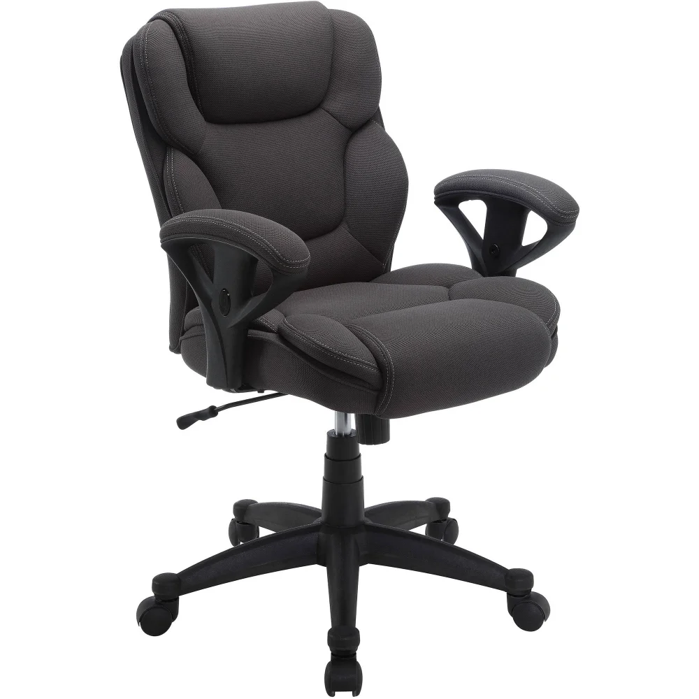 Serta Big & Tall Fabric Manager Office Chair, Supports up to 300 lbs, Gray office chair