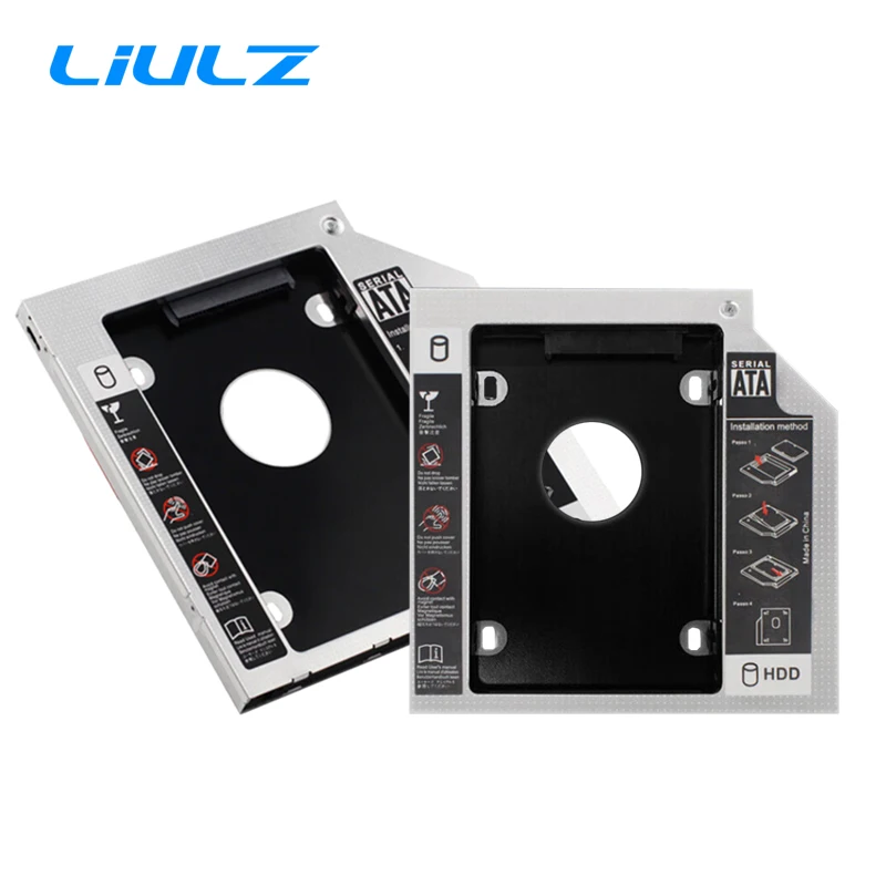 Алюминиевый переходник для второго жесткого диска SATA 3 0 2 5 дюйма адаптер SSD CD