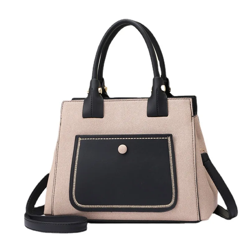 Female Bag Women 2023 New Female Bag Korean Fashion Atmosphere Boston Pillow Bag Leather Shoulder Messenger Handbag