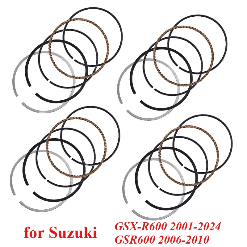 Комплект поршневых колец двигателя мотоцикла 67 мм 12140-39F00-000 для Suzuki GSX-R600 2001-2024 GSR600 2006-2010 GSXR 600