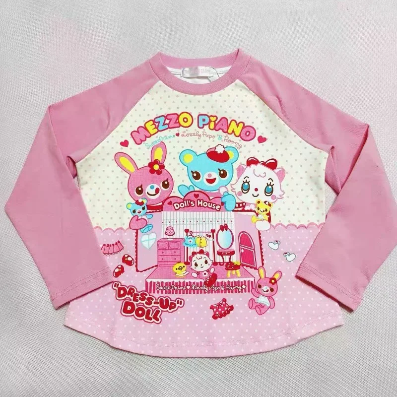 Фото Футболки HOUZHOU в стиле Kawaii Juminocore для женщин, Y2k Cutecore, в горошек, с длинным рукавом, в японском стиле, милые эстетичные облегающие топы №2