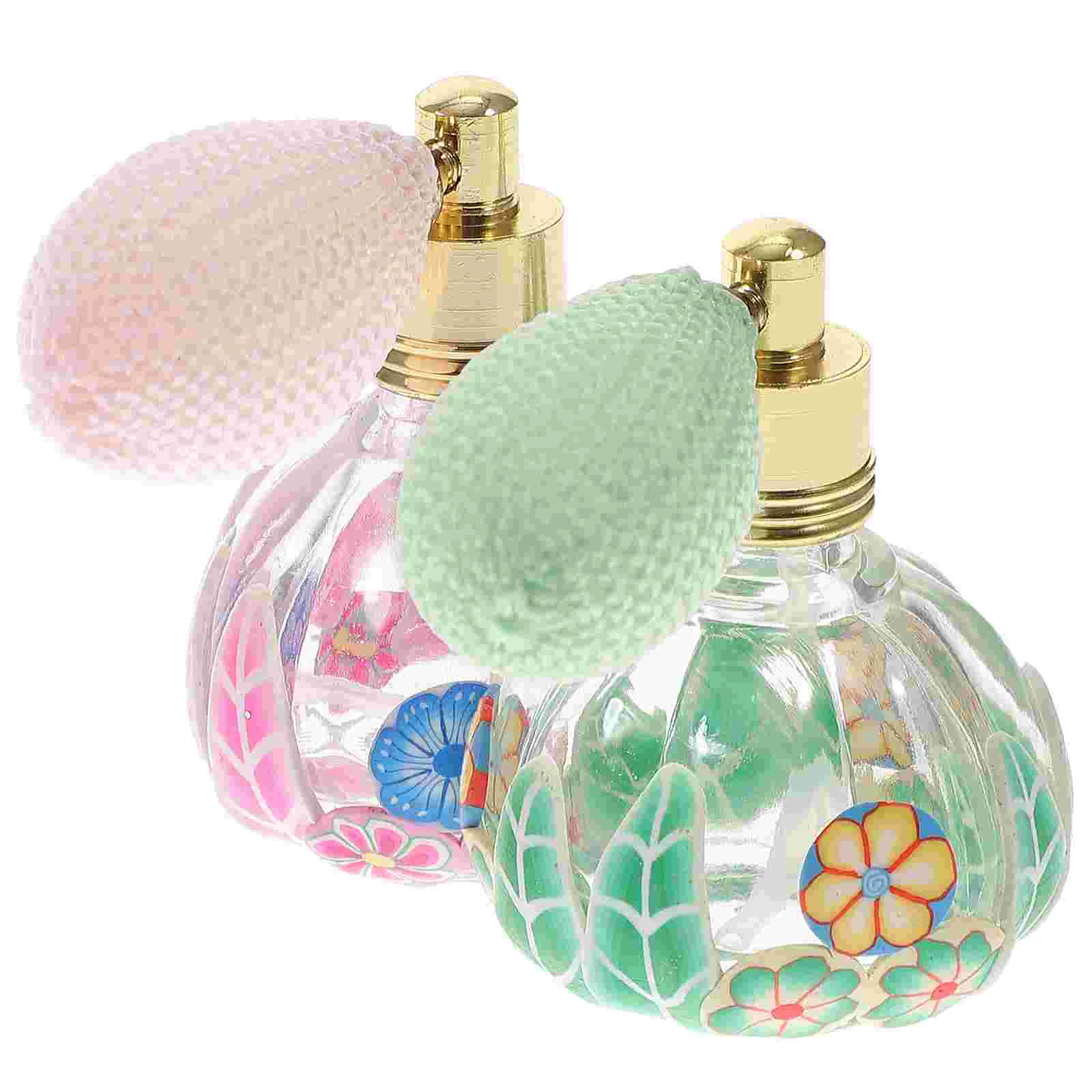 

2 Refillable Glass Bottles Vintage Bottle Airbag Bottle Glass Bottles Vintage Pump
