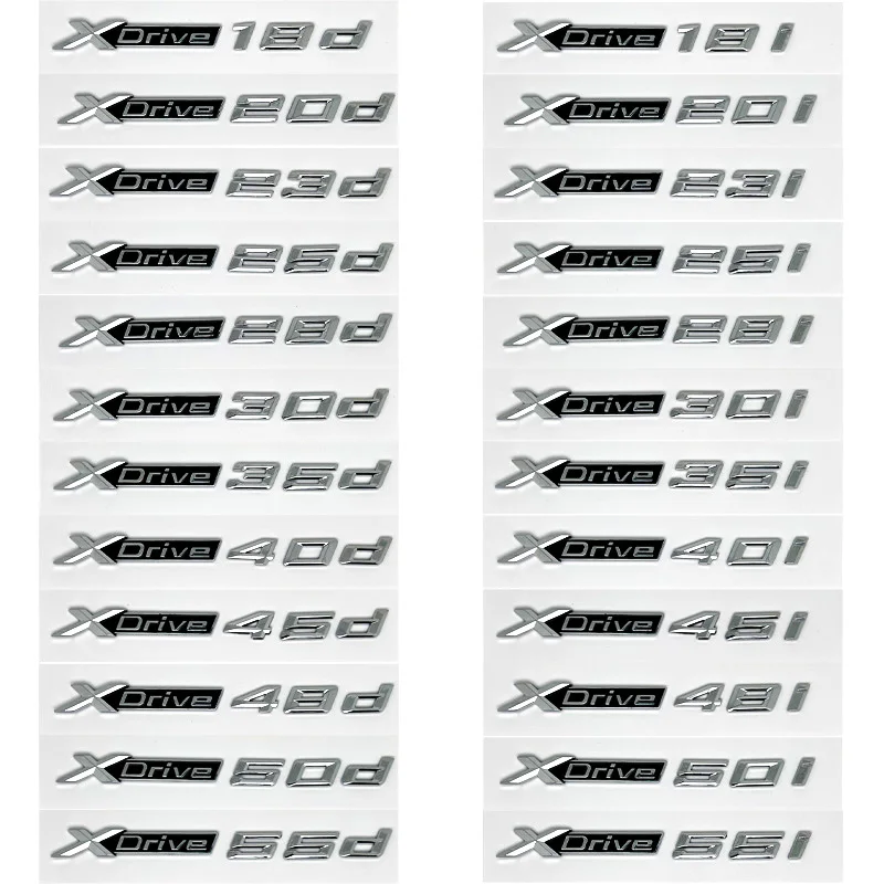 

3d-xdrive 20i 30i 35i 40i 50i 30d 35d 40d эмблема высококачественных надписей для BMW M X1 X3 X4 X5