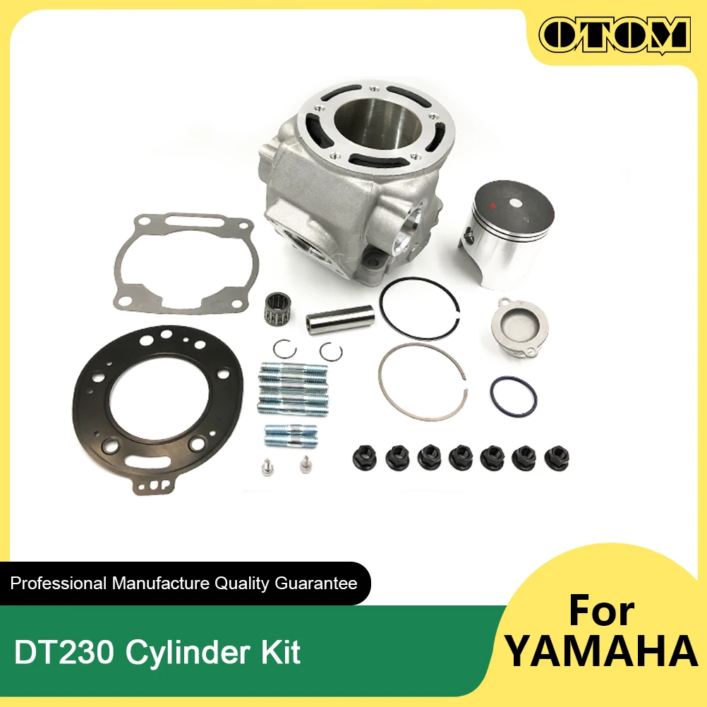 

OTOM Motorcycle 66.8mm Cylinder Kit Piston Ring Gasket Pin Sealing Pad Bearing For YAMAHA DT230 MT250 TSE250 Engine Accessories