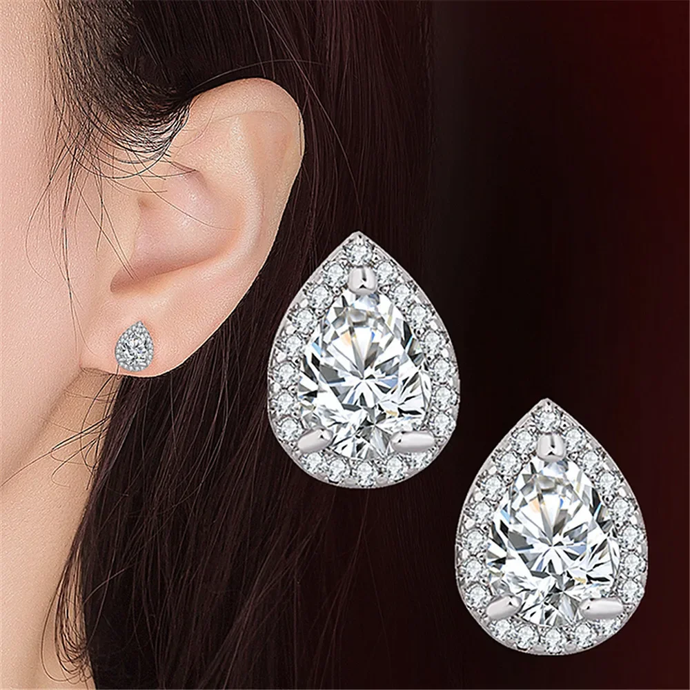 Классические серьги-гвоздики в форме искусственной кожи большие металлические с