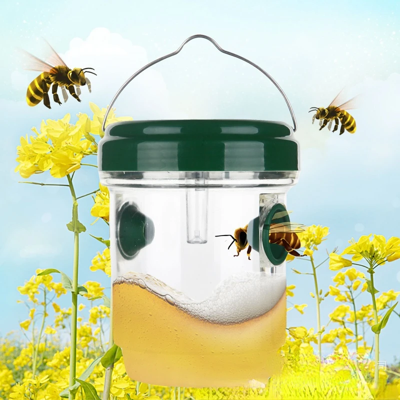 

2022 Beekeeper Equips Room fruit fly trap solar bee catcher Beekeeper Plastic Cage Bee Catcher Beekeeping Tool Equipment