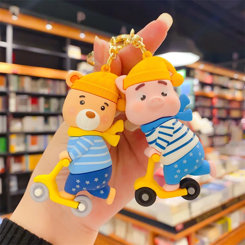 

Cute Bear Scooter Keychain Available Wholesale