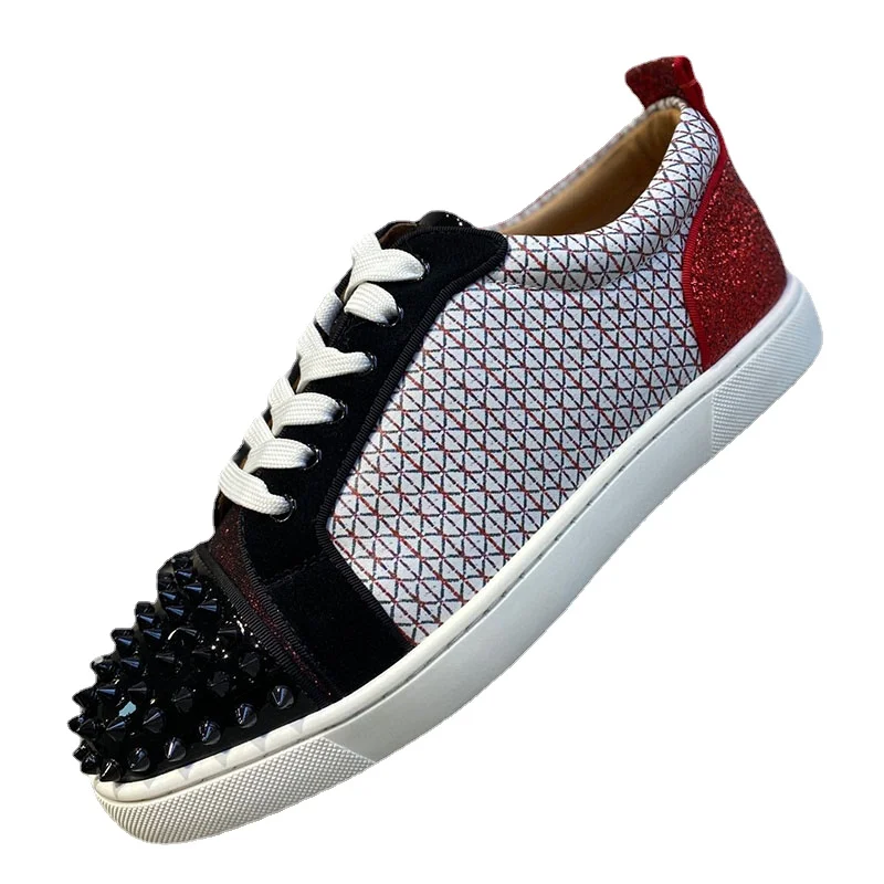 

Туфли на плоской подошве с заклепками, Повседневная Удобная спортивная обувь, разные цвета, индивидуальный дизайн, Декор, весна-лето