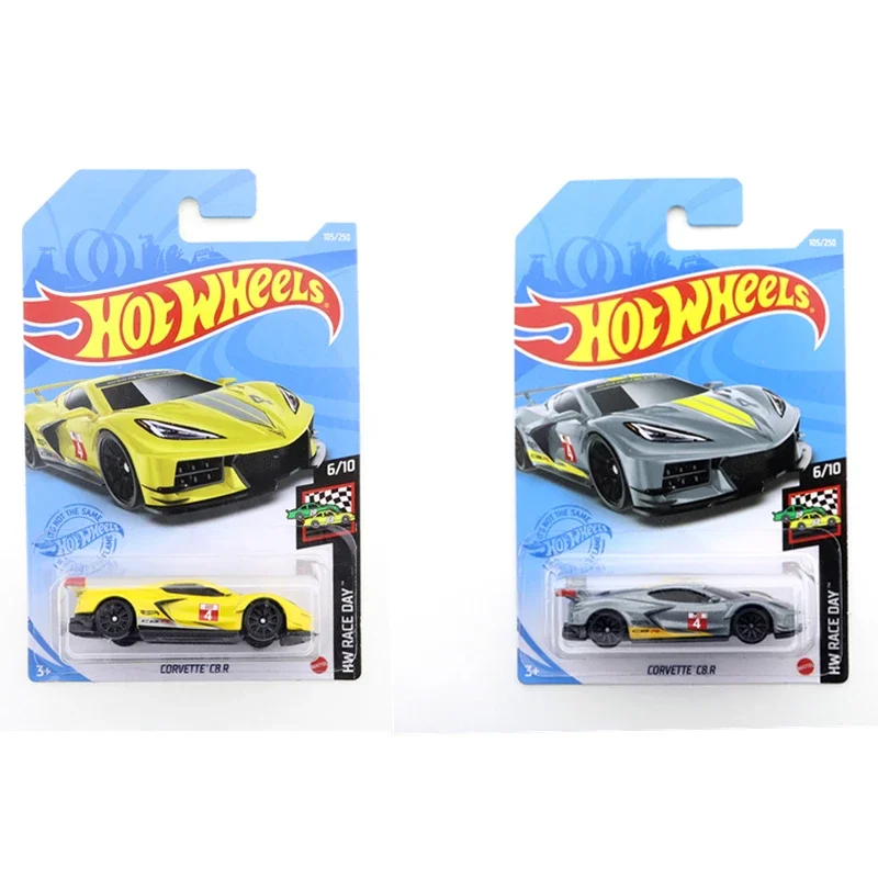 

2021-105 Hot Wheels CORVETTE C8 R Mini Alloy Coupe 1/64 Metal Diecast Model Car Kids Toys Gift