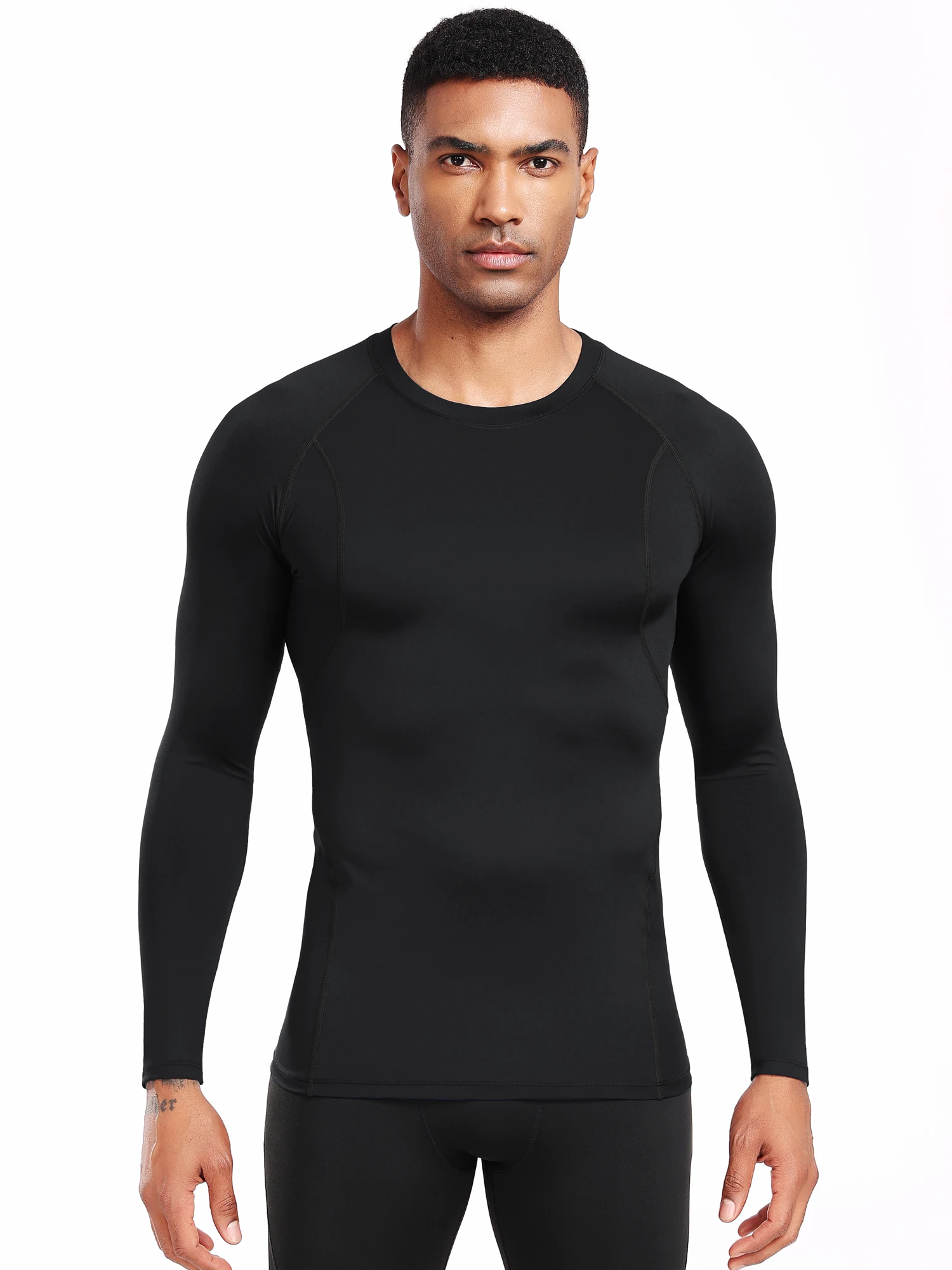 Облегающая быстросохнущая Мужская спортивная рубашка-легкая и дышащая футболка