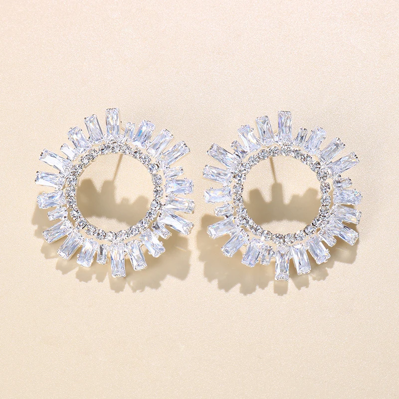 Роскошные серьги в винтажном стиле для женщин украшения ушей форме подсолнуха с