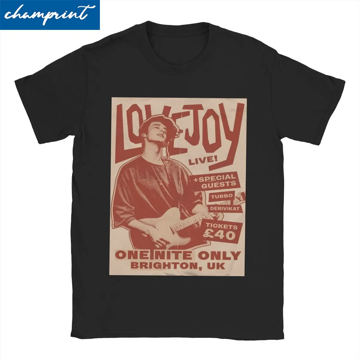 

90s Lovejoy Concert Poster T-Shirts Men Are You Alright Fashion 100% Cotton Tees Round Collar Short Sleeve T Shirt Big Size Tops