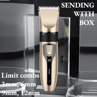 professional hair clipper barber beard trimmer rechargeable hair cutting machine ceramic blade low noise for adult kid haircut