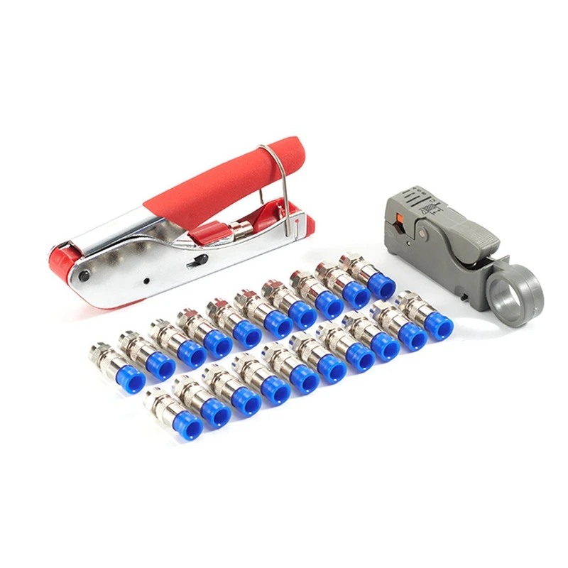 

1 Set Coaxial Crimping Stripping Pliers Crimping Pliers Spot Coaxial Cable Tool Set