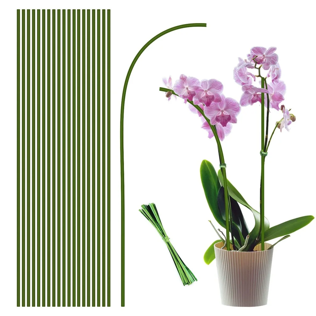 

Зеленые гибкие опоры для растений