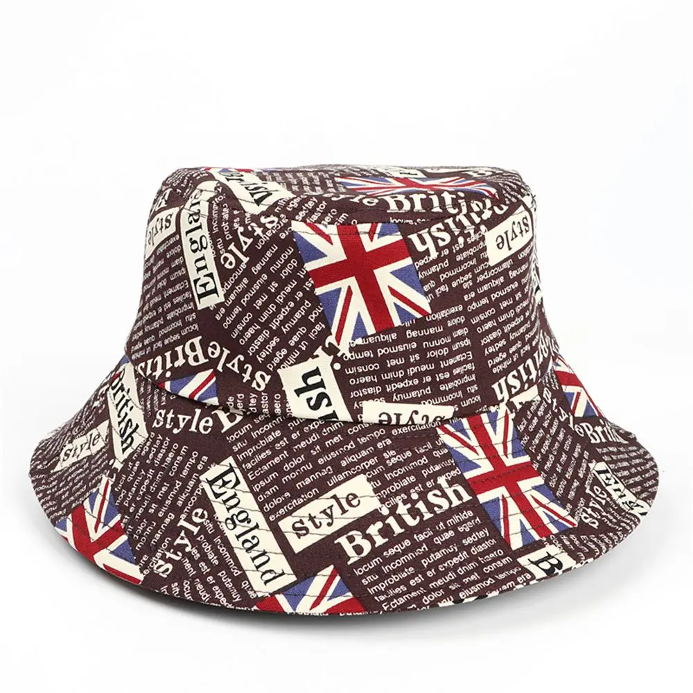 

New Style Rice Flag Graffiti Bucket Hat for Men and Women Fisherman Hat Summer Hiking Hat Sun Protection Hat Unisex Panama Cap