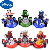 disney avengers figure ironman spiderman captain america hulk thor superhero pull back car toys pvc model action doll toy