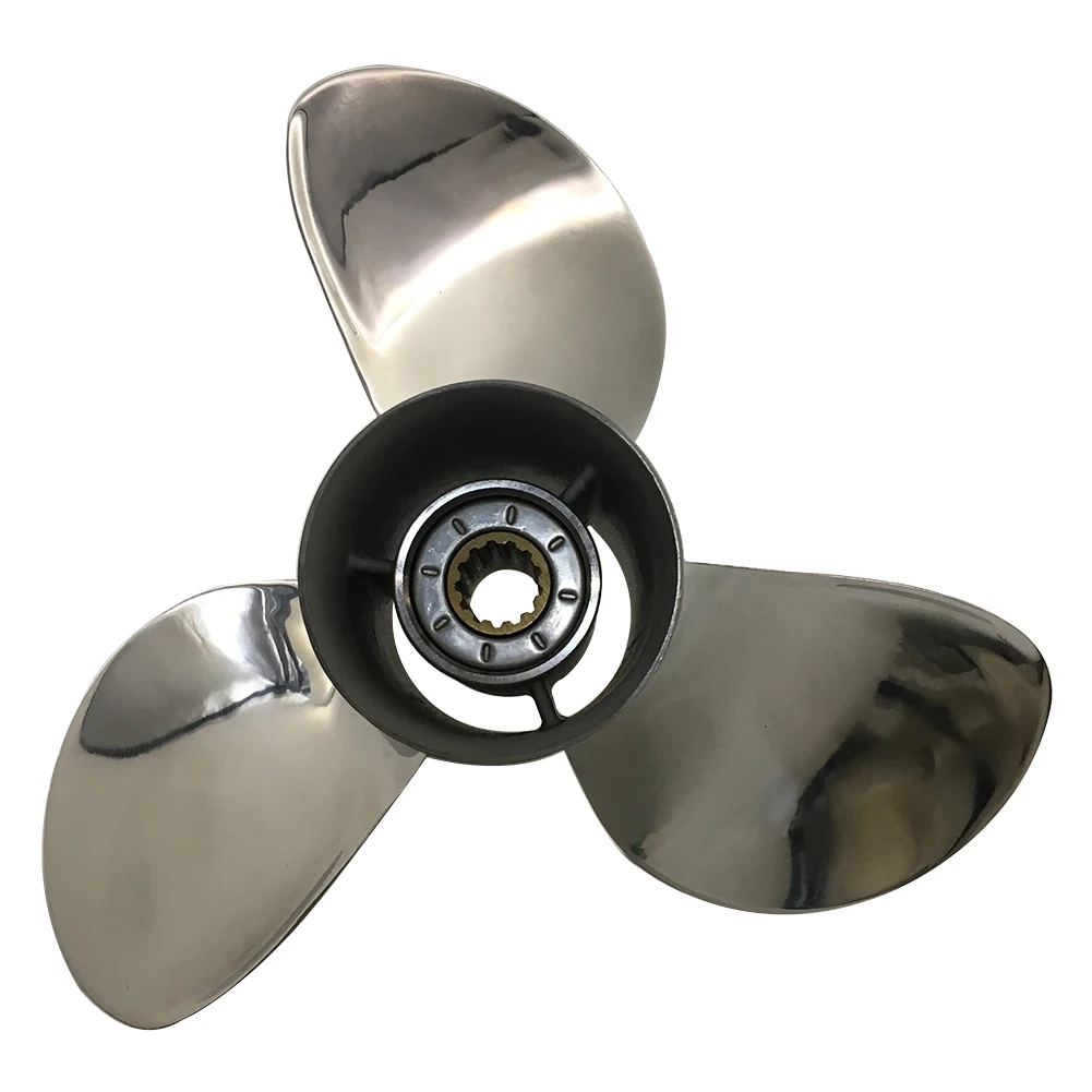 Фото Гребной винт Captain Propeller 11x17 для подвесных двигателей Suzuki DT35C DT40 DT50 DF40A DF50 DT40 DT55 DT65, 3-лопастной, 13 шлицов. №2