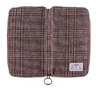 spring limited on sale kinbor brown grid checks cloth cover for standard weeks planner japanese journal style