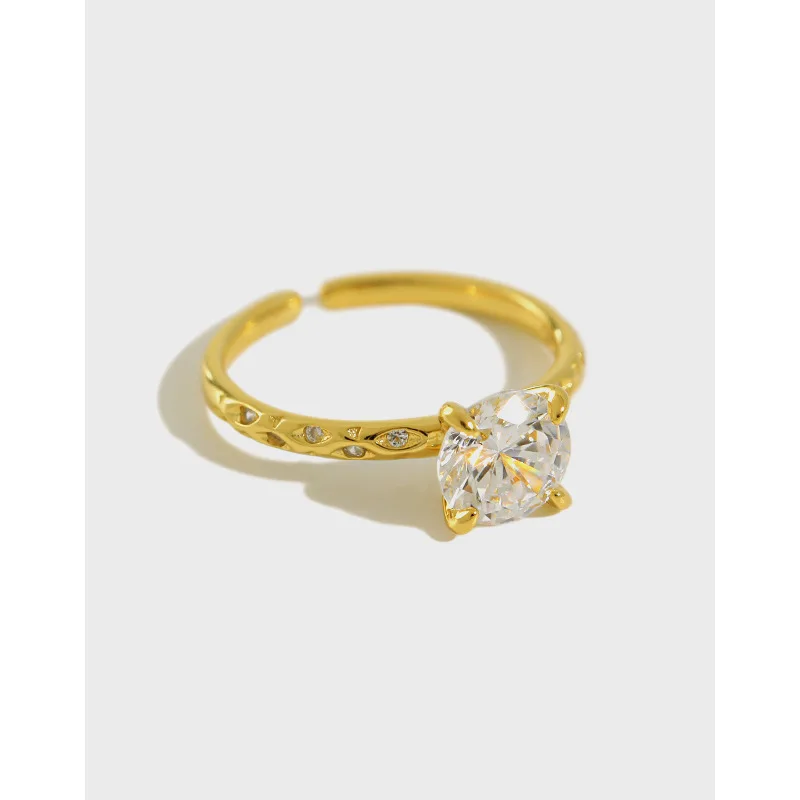 

100% 925 Sterling Silver Wedding Rings For Women Elegant Cubic Zirconia Ring Girlfriend's Gift Silver Fine Jewelry Woman