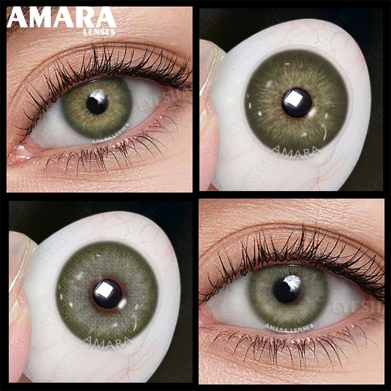 

AMARA1 Pair Colored Contact Lenses Natural Look Fast Delivery Brown Eye Lenses Gray Contact Green Eye Lenses Blue Lenses