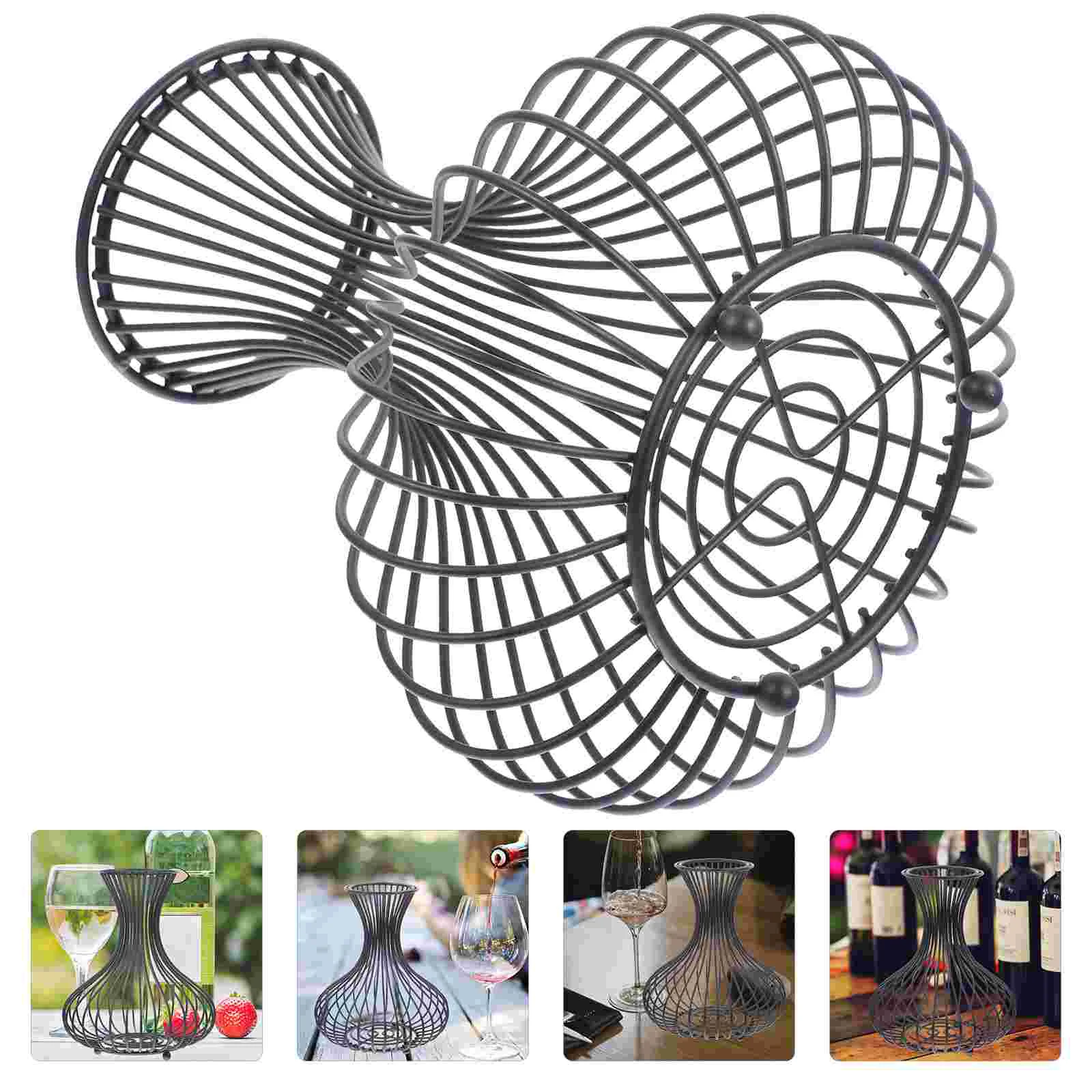 

Iron Corks Storage Holder Vintage Bottle Stopper Holder Corks Decorative Basket