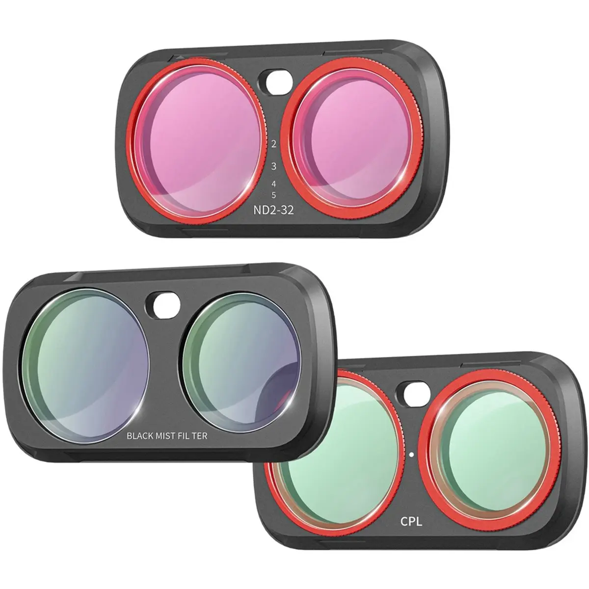 Фото Набор фильтров N05R для объектива Luna Ultra: UV, CPL, VND, ND2-32, Black Mist, Natural Night, магнитный быстросъемный фильтр №2