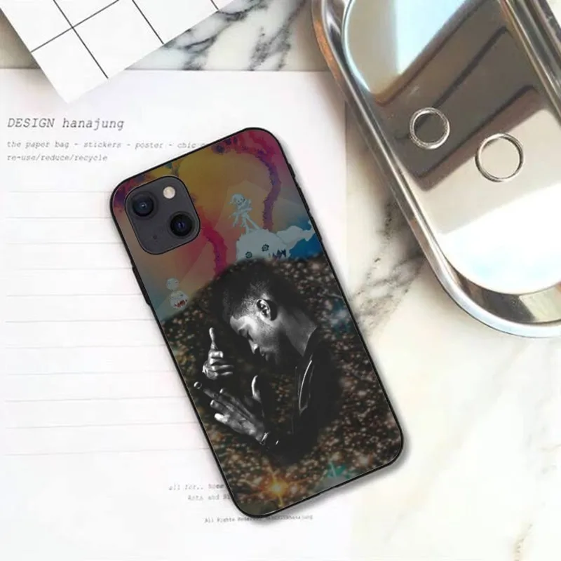 Чехол для телефона Rapper Kid Cudi Man On The Moon мягкий черный чехол IPhone 13 12 11 XS X 8 7 6 Plus Mini Pro Max